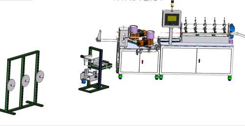 纸吸管生产机 3d图纸 三维机械自动化设备solidworks模型设计素材